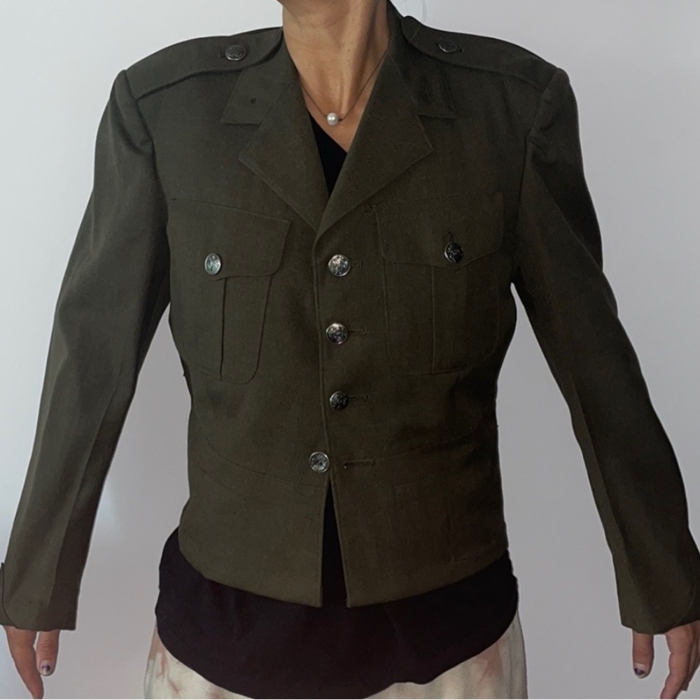 1950s tailored wool Army Jacket